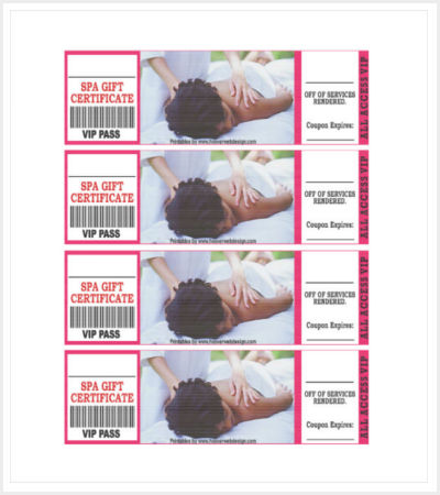free printable massage gift certificate pdf format