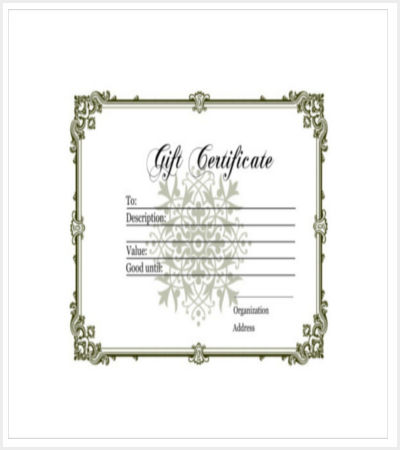 homemade gift certificate free pdf template download