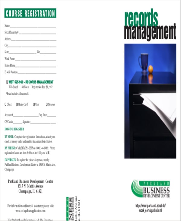 records management training certificate