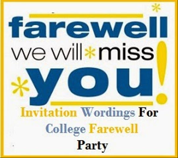 farewell lunch invitation wording