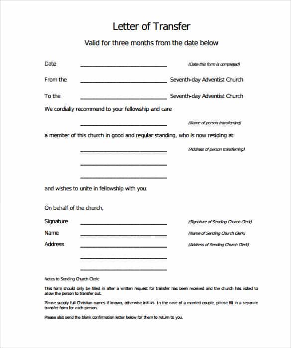 download sample transfer letter of church membership min
