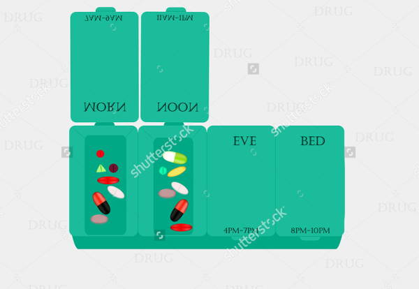 medicinal drug box template
