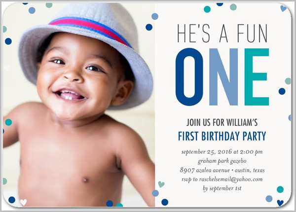 baby first birthday invite