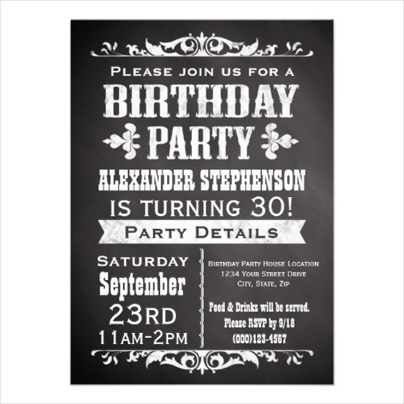 9+ Vintage Birthday Invitations JPG, Vector EPS, AI