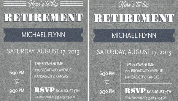 military retirement invitation templates