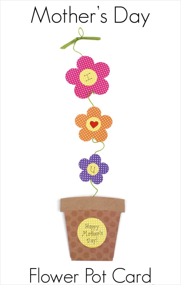 mothers day flower pot template