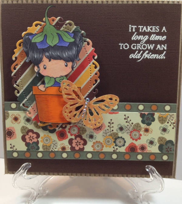 flower pot card template