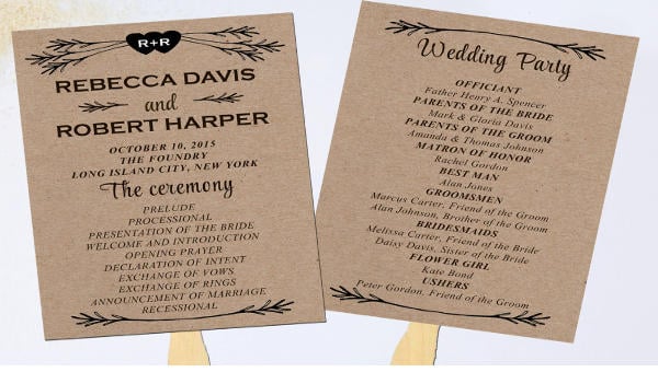8 Wedding Party Program Templates Psd Vector Eps Ai Illustrator Download Free Premium Templates