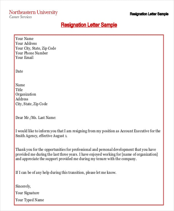 Free Printable Resignation Letter That Are Inventive Russell Website