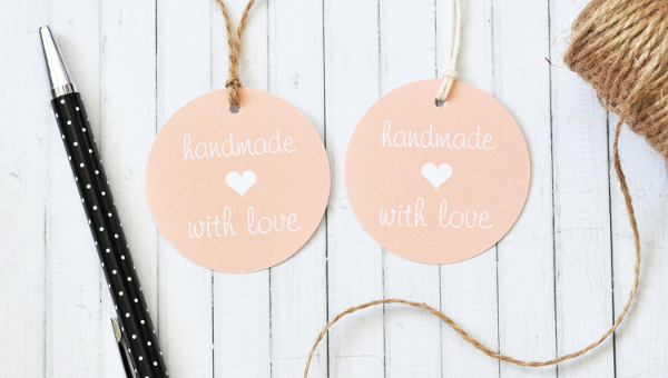 Free Printable Handmade With Love Tags  Love tag, Printable tags template,  Diy anniversary gift