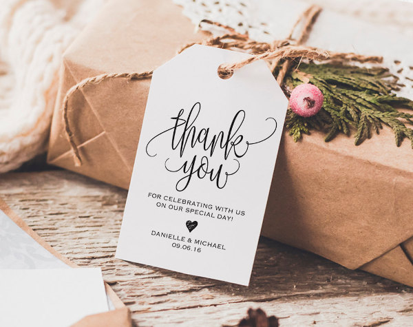 9 Thank You Gift Tags PSD Vector EPS