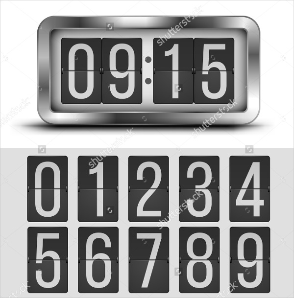 6+ Digital Clock Templates PSD, Vector EPS
