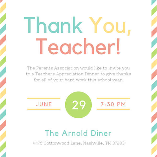 8+ Appreciation Dinner Invitations - Word, PSD, AI Illustrator ...