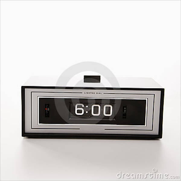radio format clock template