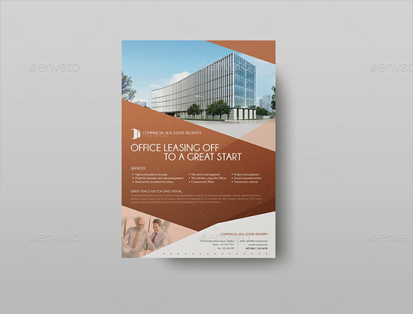 commercial real estate company letterhead design