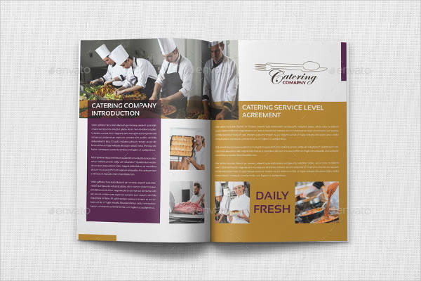 restaurant catering catalog template