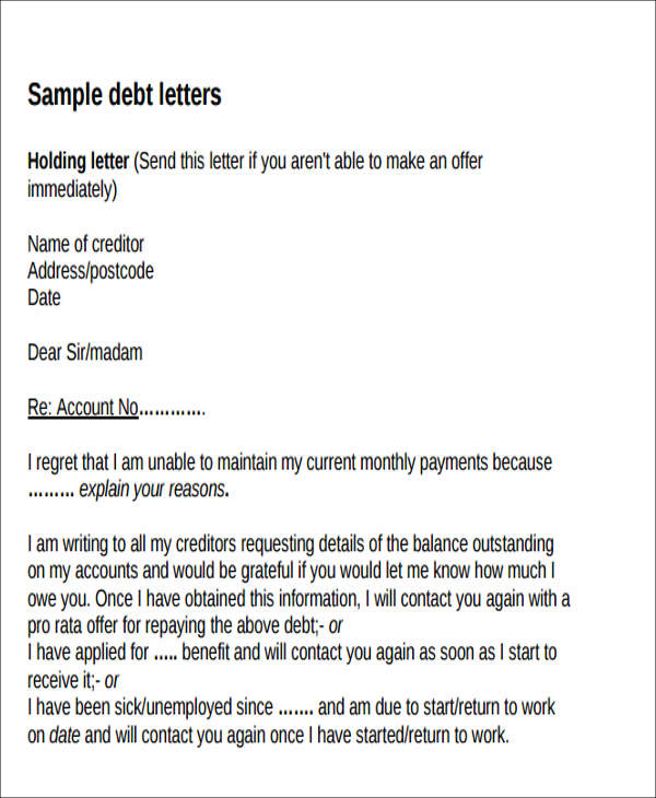 late interest payment letter