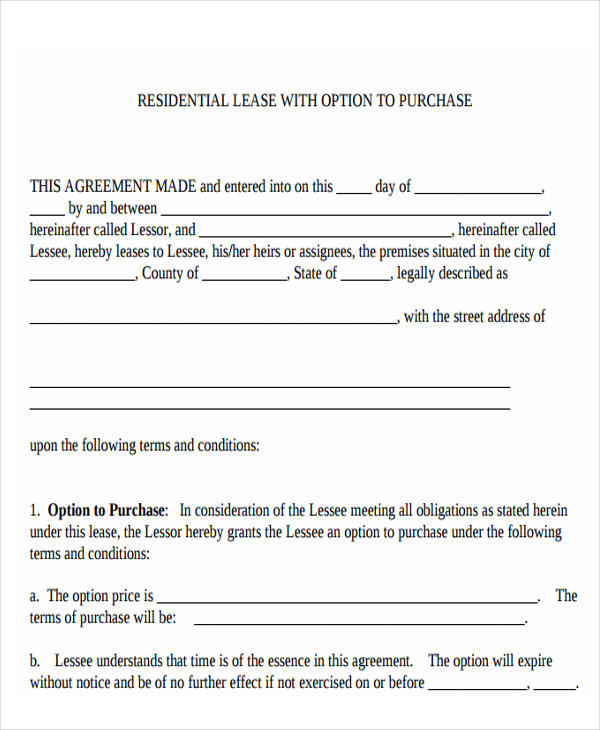 21+ Printable Lease Agreement Templates - Word, PDF, Pages