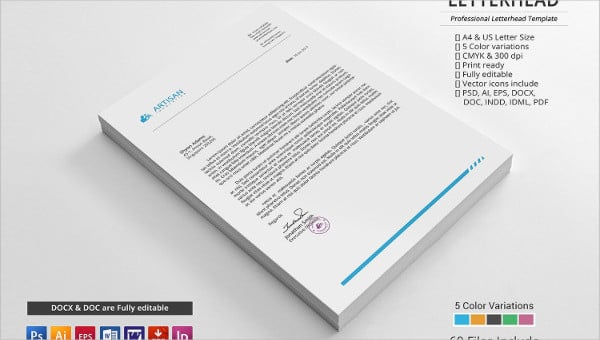 21 Business Letterhead Templates Examples Editable In Word Purshology