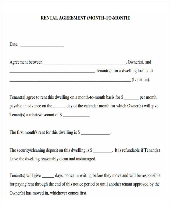 21 printable lease agreement templates word pdf pages free