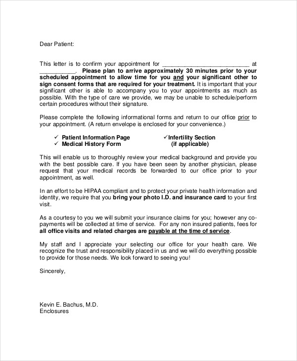 11+ Doctor Appointment Letter Templates DOC, PDF