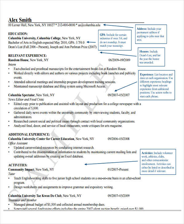 fresher teacher resume format template