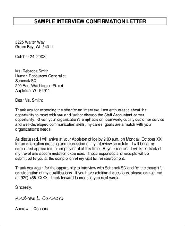 job appointment confirmation letter template1