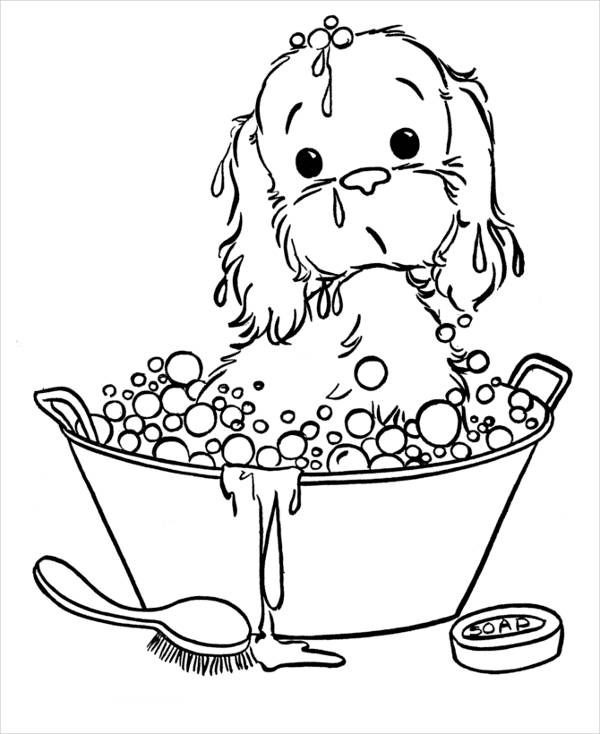 9+ Puppy Coloring Pages - JPG, AI Illustrator Download ...