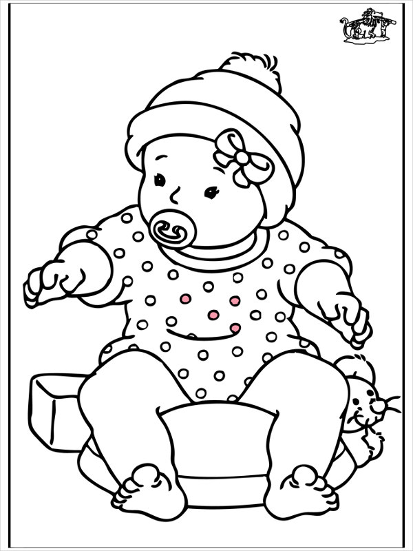 9+ Baby Girl Coloring Pages - JPG, AI Illustrator Download | Free