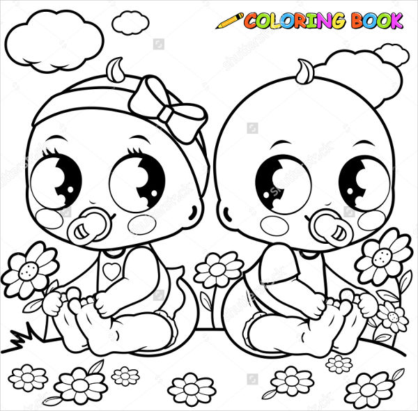 girl baby monkey coloring pages