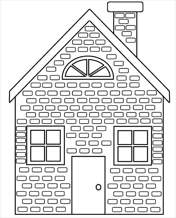 9+ House Coloring Pages - JPG, AI Illustrator Download