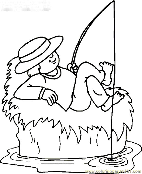 boy coloring page for kids