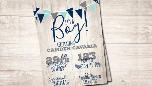 6 Baby Shower Invitation Banners Psd Free Premium Templates