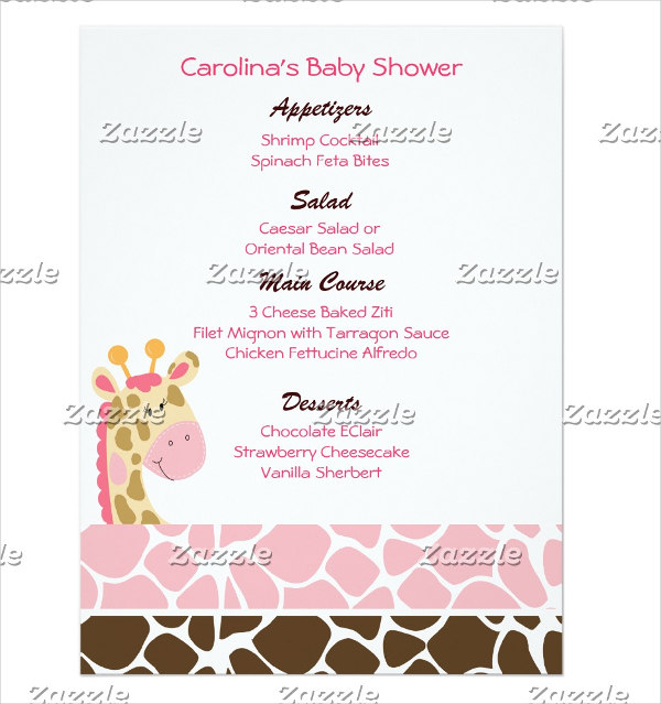 How to Make/Create a Baby Shower Menu [Templates + Examples] 2023