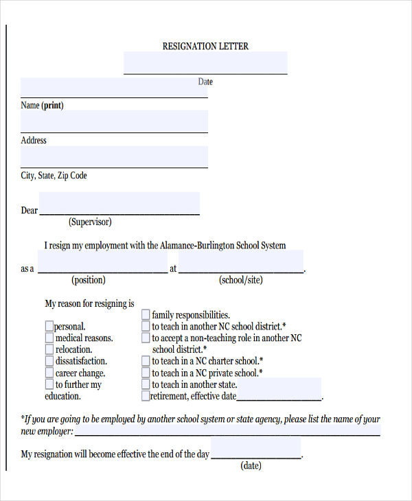 6 Board Resignation Letter Template 6 Free Word PDF Format Download 