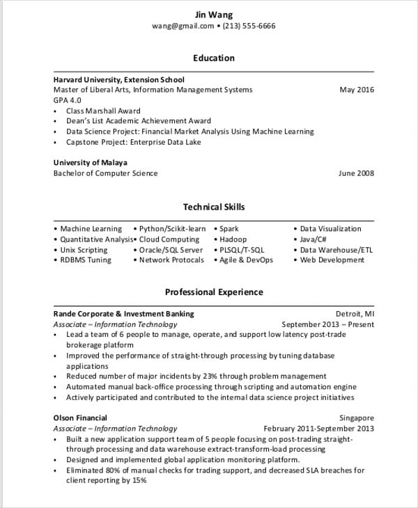 marketing research fresher resume template
