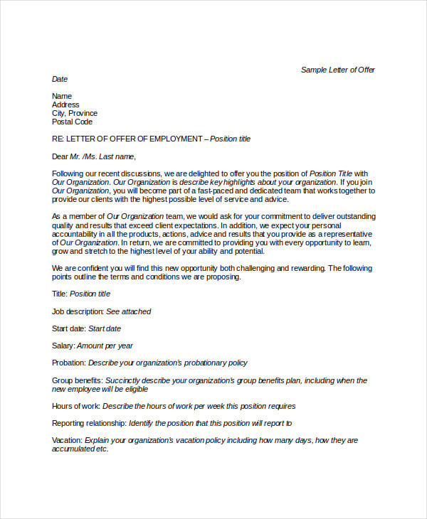 job appointment letter to trainee doc