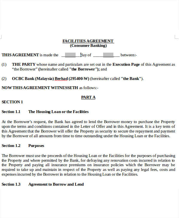 housing loan offer letter template