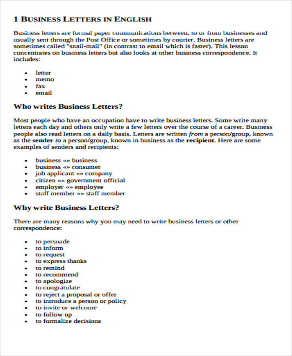 How To Write Mail In Business Gallery - Download CV Letter 