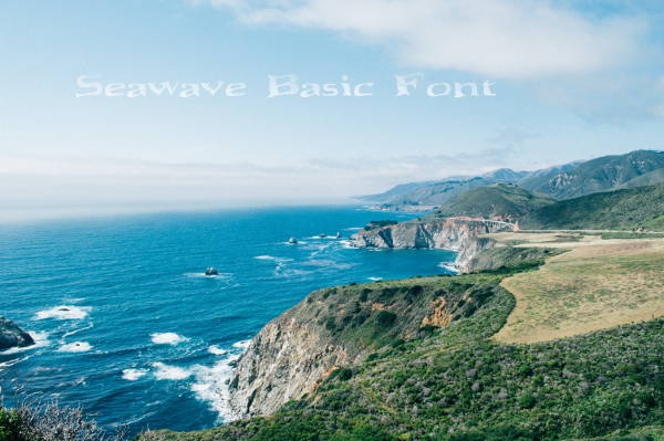 sea wave font