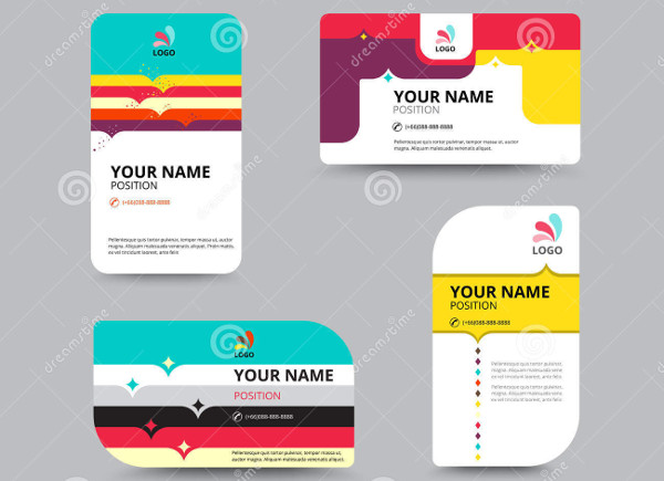 vector business card layout design