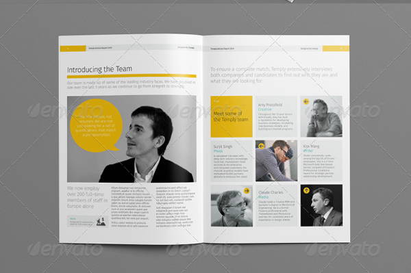 professional report layout template