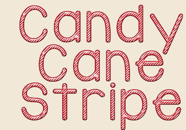 candy striped font