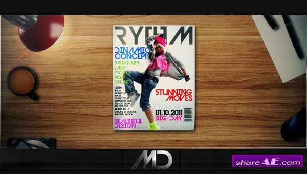 after effects magazine template download