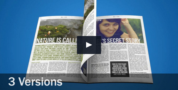 after effects magazine template download