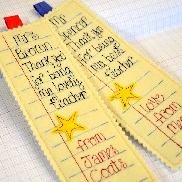 personalized school report teacher bookmark template