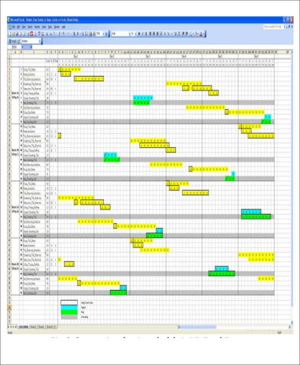 Simple Construction Schedule Template Excel