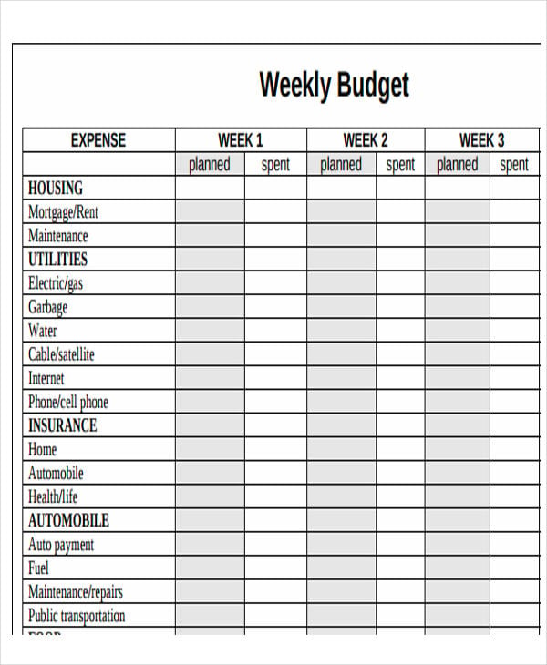 11+ Sample Budget Calendar Templates Word, Pages
