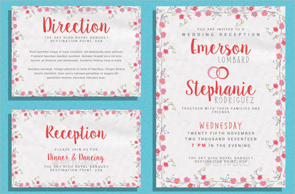 wedding reception menu card1