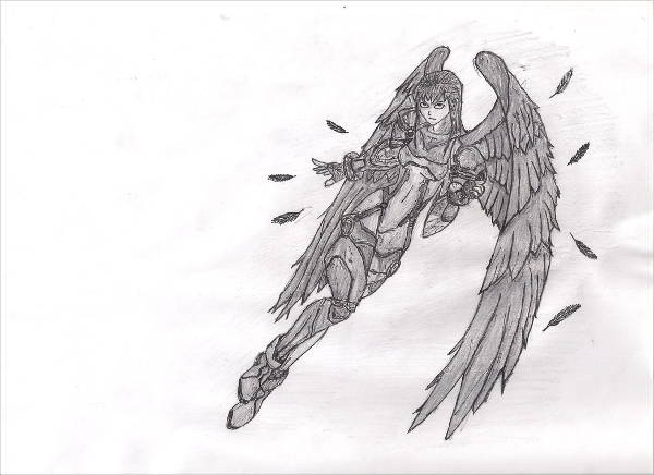 Demiurgo  Dark fantasy art  Asian dragon pencil sketch